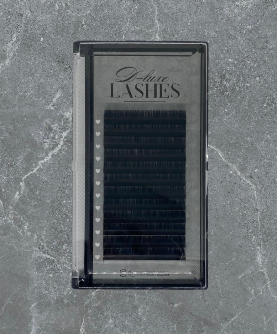Soft lashes - CC curl- matt black fluffy- 8-15mm mixed
